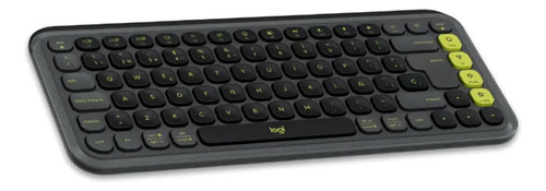 Kit Logitech Pop Icon Teclado + Mouse Inalámbrico Bt Grafito