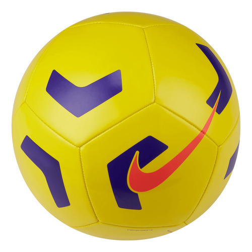 Balón De Fútbol Nike Pitch Training Color Amarillo/Morado Talla 5