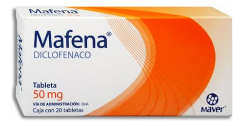 Mafena Grageas 50 Mg, 20 Grageas