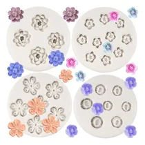 Comprar Mini Flores Fondant Moldes De La Pluma Blossom Blossom Molde