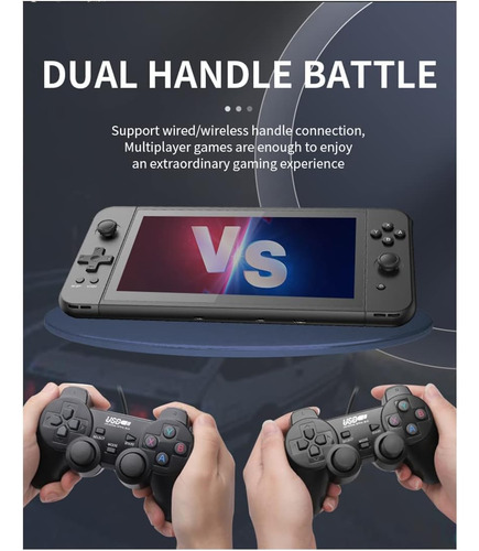 Consola De Juegos Portátil X70, Pantalla Ips Hd De 7,0 Pulga