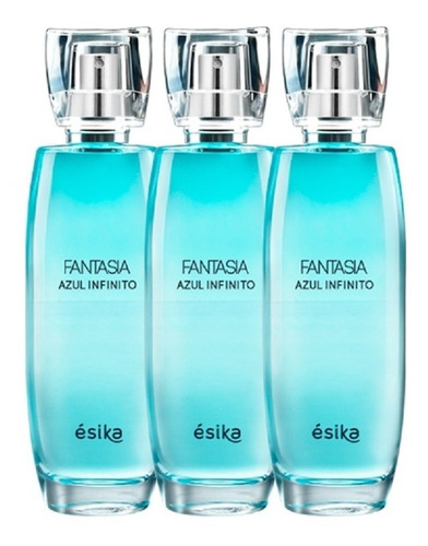 3 Perfumes Fantasia Azul Esika - mL a $289