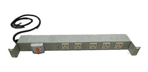 Imagen 1 de 9 de Zapatilla Canal De Tensión 19 De 5 Tomas Con Llave Térmica
