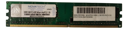 Memoria Ram Pc Novatech Ddr2 1gb 533mhz 4200 240pin Cl5 1,8v (Usado)