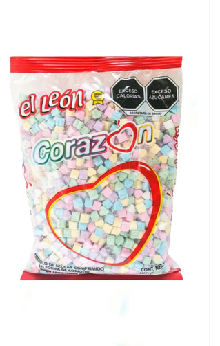 Caramelo Comprimo De Azúcar, Corazón El León 1 Kg.