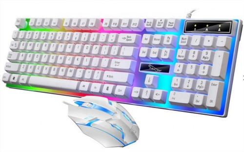  Teclado Y Mouse Combo Gamer Led