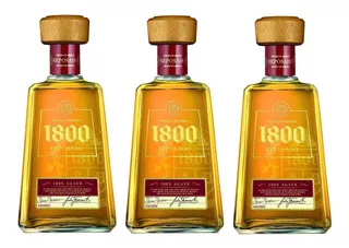 Pack 3 Unidades Tequila 1800 Reposado 750ml 100% Original