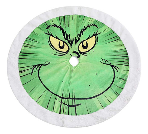 Falda De Árbol De Navidad Grinch De 45.6 Pulgadas For Decor