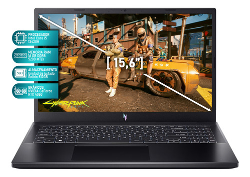 Laptop Gamer Acer Nitro V15 Rtx 4060 Core I5 16gb 512gb Ssd