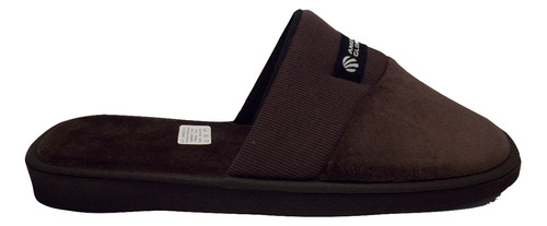 Pantufla Comoditas Hombre 709 Plush Liso C/cuello Rayado