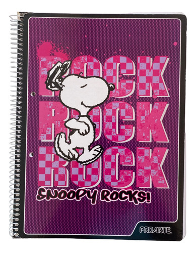 Cuaderno Universitario Snoopy Tapa Blanda