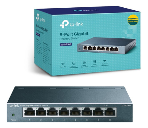 Switch Tp-link 8 Portas Gigabit Tl-sg108