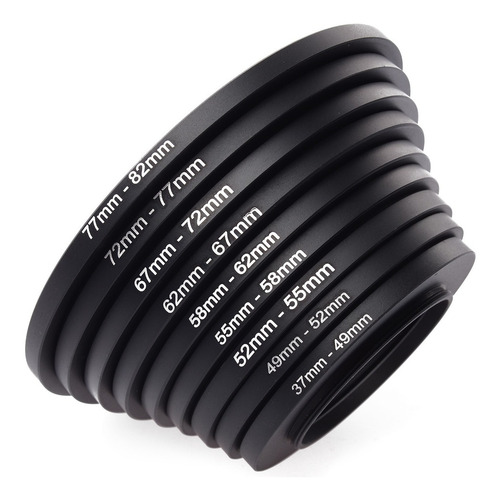 Imagen 9 de 10 de Aro Anillo Adaptador Step Up Ring 82mm A 37mm Lente Filtro