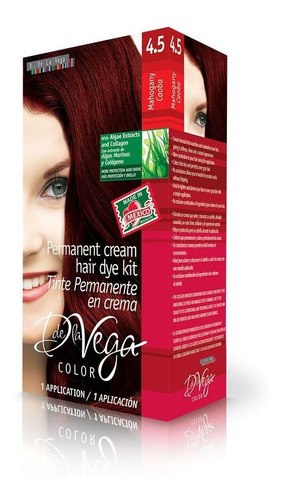 Imagen 2 de 9 de Tinte Permanente En Crema, 4.5 Caoba Pc