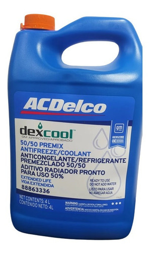 Imagen 2 de 4 de Refrigerante Acdelco Original Importado