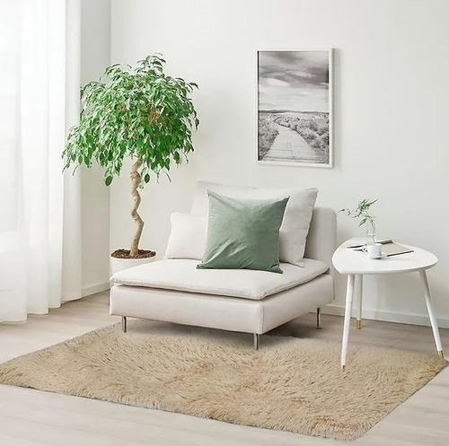 Imagen 1 de 4 de Alfombra Living Habitación Pie De Cama 100x150 Peluda - Lima