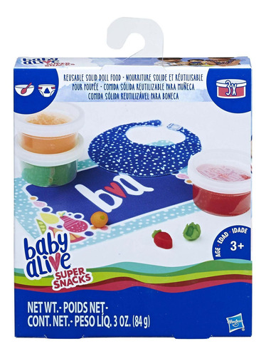 Brinquedo Baby Alive Super Snacks Comidinha Da Hasbro C2727