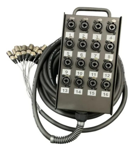 Medusa 16 Canais C/ Conectores Combo 100 Limite Cabos 10 Mts