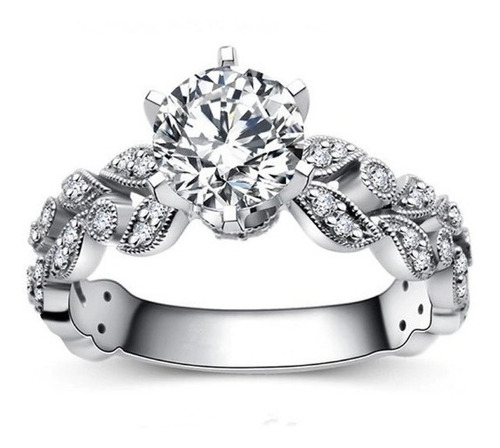 Imagen 1 de 6 de Hermoso Anillo De Compromiso Swarov Elements Griego C/envío