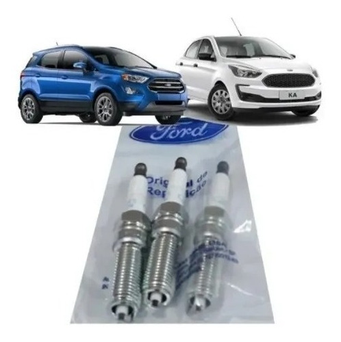 Jogo De Velas Ka 1.5 E Ecosport 1.5 Dragon Original Ford