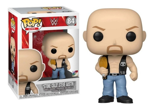 Funko Pop  Stone Cold  Steve Austin With One Belt #84 Wwe