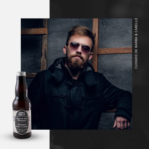 Shampoo Barba Y Cabello Voglia 180 Ml