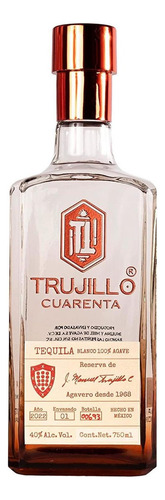 Pack De 12 Tequila Trujillo Cuarenta Blanco 750 Ml