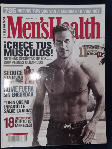 Revista Men's Health Agosto 2004 Año 11 No. 8 Brett Hollands