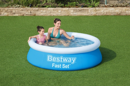 Pileta Bestway Fast Set 57392 - 1.83 mts - Redonda Auto portante Sin Caños