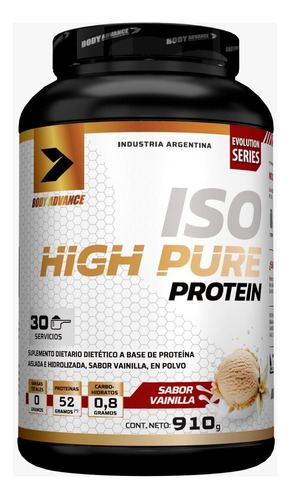Iso High Pure Protein Body Advance - 910 Gr Sabor Vainilla