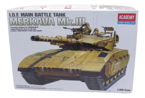 Tanque Merkava Mk.3 Maqueta Escala 1/35 Academy 13267 Armar