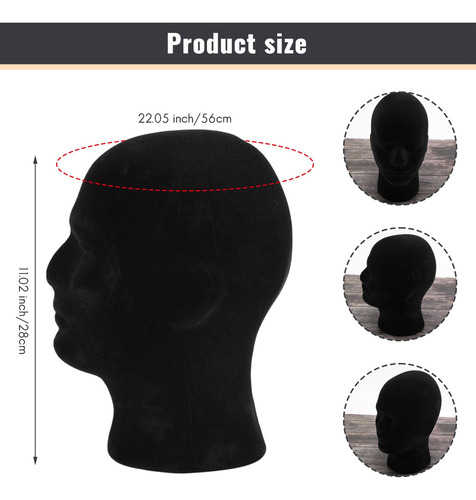 Nova Modelo Masculino De Poliestireno, Espuma Negra,