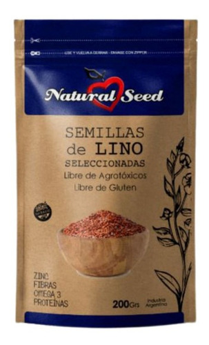 Semillas De Lino Natural Seed X200g - Cotillón Waf