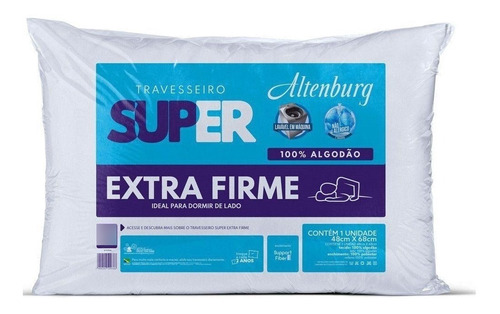Travesseiro Super Extra Firme Altenburg 048cm X 0,68cm