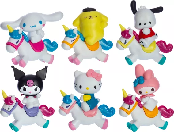 Hello Kitty Kuromi Y Sus Amigos Set De 6 Figuras Colección