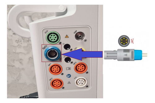 Sensor Spo2 Tipo Clip 6pin Adulto Compatible Con Mindray