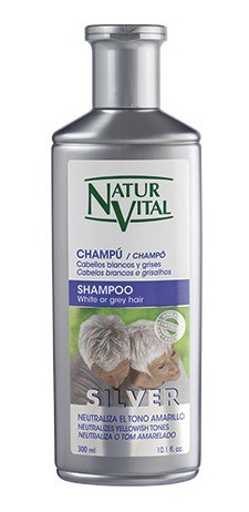 Imagen 2 de 2 de Shampoo Silver 300 Ml Natur Vital