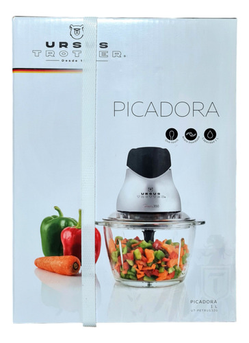 Picadora Ursus Trotter 1 Litro Ut-petrus320 Inox Vidrio