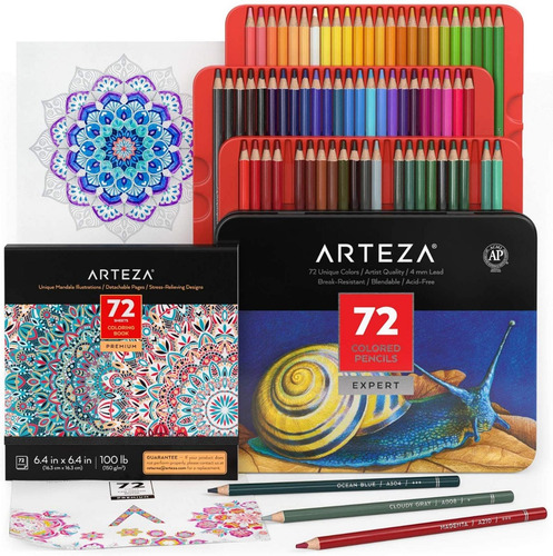 Imagen 1 de 6 de Arteza Colores Profesionales Set De 72 Para Dibujo