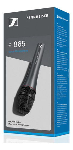 Micrófono Sennheiser E-865 Condensador Supercardioide Vocal
