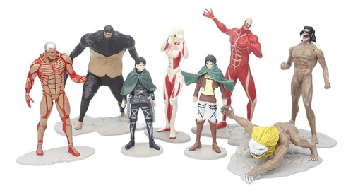 Attack On Titan Shingeki Set X 8 Unid Gashapones Otx-3121 