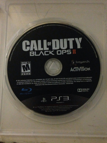 Playstation 3 Black Ops 2 Ps3 So A Midia Otimo Estado R$73