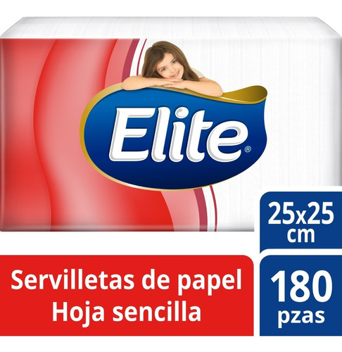 Servilleta Elite Maxima Suavidad Con 180 Pzas