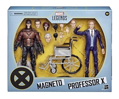 Hasbro Marvel Lengeds X-men Magneto Y Profesor X 3+