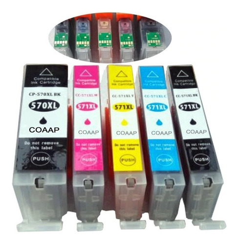Cartuchos Para Canon Mg5750 Xl Mayor Duracion Pack X5