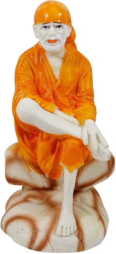Resin Lord Sai Baba Statue Car Dashboard Décor Indian ...