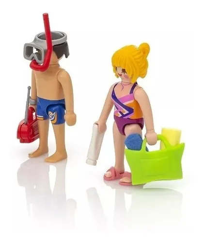 Playmobil 9449 Duo Pack Pareja En La Playa - Playking