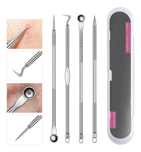 Extrator Cureta Espremedor Inox Poros Acne