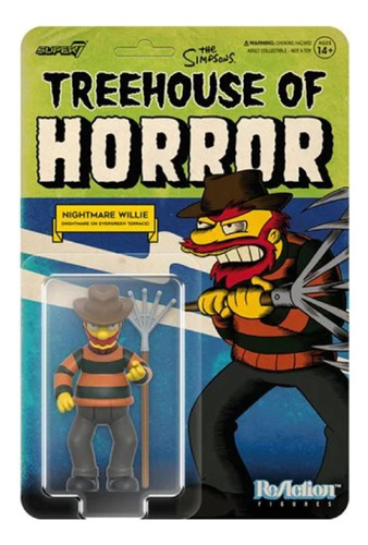 Super 7 ReAction The Simpsons Treehouse Of Horror Willie Nigthmare  Nu