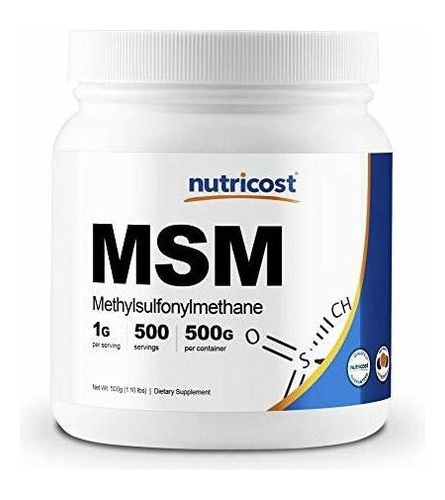 Msm Polvo Nutricost Pure 500gr